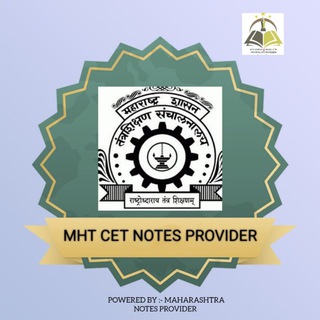 Telegram profile photo for MHT CET NOTES PROVIDER