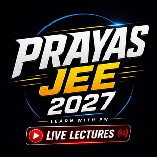 Telegram profile photo for PRAYAS JEE 2027