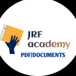 Telegram profile photo for JRF Academy (PDF & Documents)