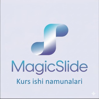 Telegram profile photo for Magicslide kurs ishi namuna