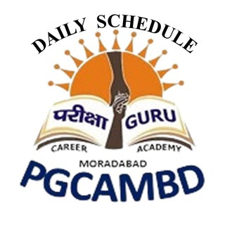 Telegram profile photo for PARIKSHA GURU MORADABAD DAILY SCHEDULE