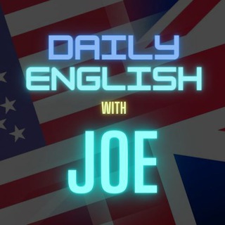 Telegram profile photo for English daily with Joe