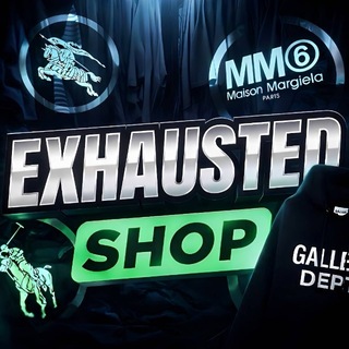 Telegram profile photo for exhausted shop