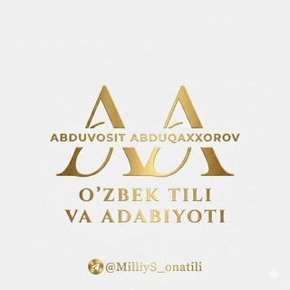 Telegram profile photo for ABUVOSIT ABDUQAHHOROV O'ZBEK TILI VA ADABIYOTI MILLIY SERTIFIKAT