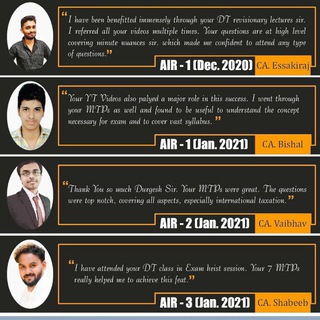 Telegram profile photo for Final DT By CA DURGESH SINGH
