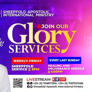 Telegram profile photo for SHEEPFOLD APOSTOLIC INTERNATIONAL MINISTRY
