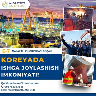 Telegram profile photo for 🇰🇷KOREYA VIZA YANGILIKLARI (🇺🇿UZ)