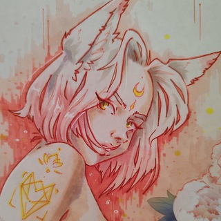 Telegram profile photo for Отражения Лисы 16+ 🤍 KitsuNeka-san Art