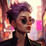 Telegram profile photo for Настя. Никому не здрасти