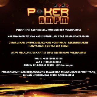 Telegram group profile photo for KOMUNITAS IDN POKER | POKERAMPM