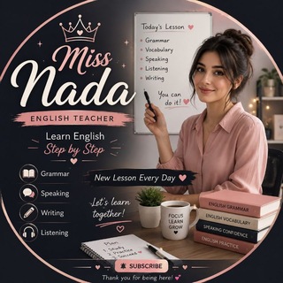 Telegram profile photo for 🦋learn English _ with _Nada 🦋