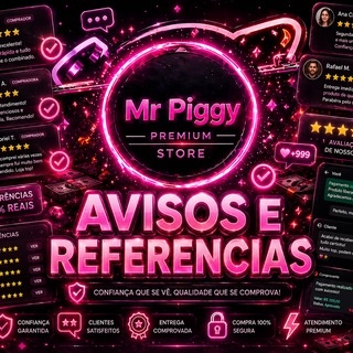 Telegram profile photo for #1 Avisos e Referências | @MrPiggyPremium_bot
