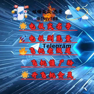 Telegram profile photo for 飞机老频道/电报老频道/电报僵尸粉/